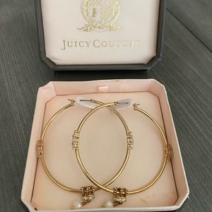 Gold Juicy Couture hoops